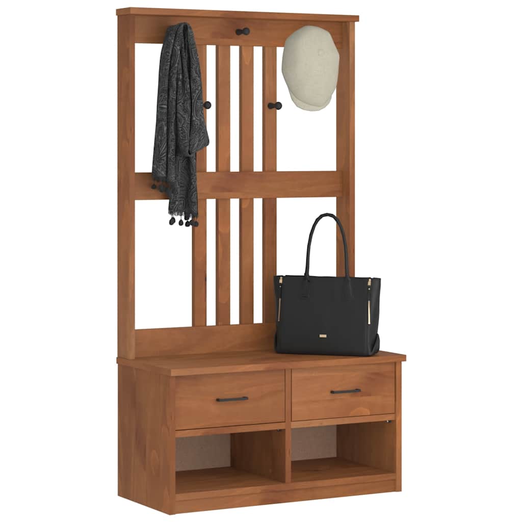  Дърво за антре SANDENS 87x40x159,5 cm масивна дървесина бор