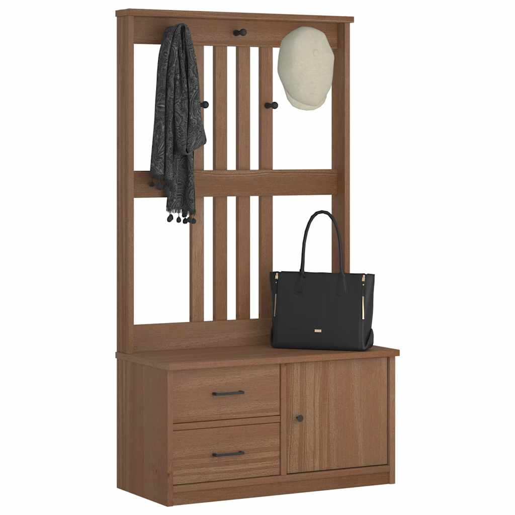  Дърво за антре SANDENS 87x40x159,5 cm масивна дървесина бор