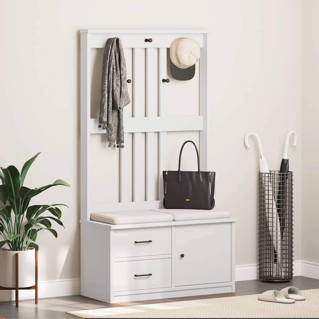 Дърво за антре SANDENS бяло 87x40x159,5 cm Дърво за антре SANDENS бяло 87x40x159,5 cm