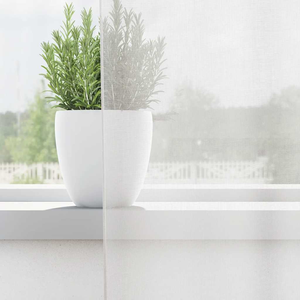 Пердета от воал с втулки, 2 бр, бяло Пердета от воал с втулки, 2 бр, бяло