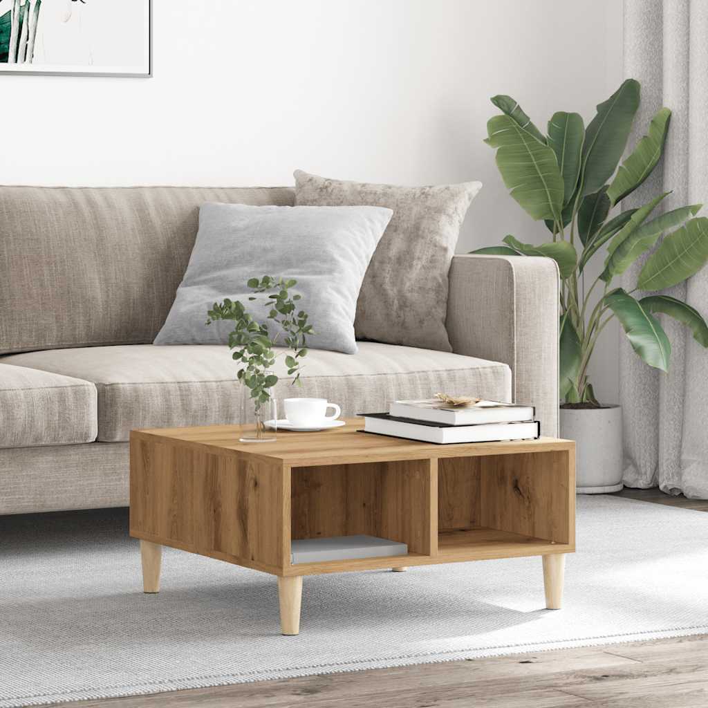 Масичка за кафе Artisan Oak 60x60x30 cm Инженерна дървесина Масичка за кафе Artisan Oak 60x60x30 cm Инженерна дървесина