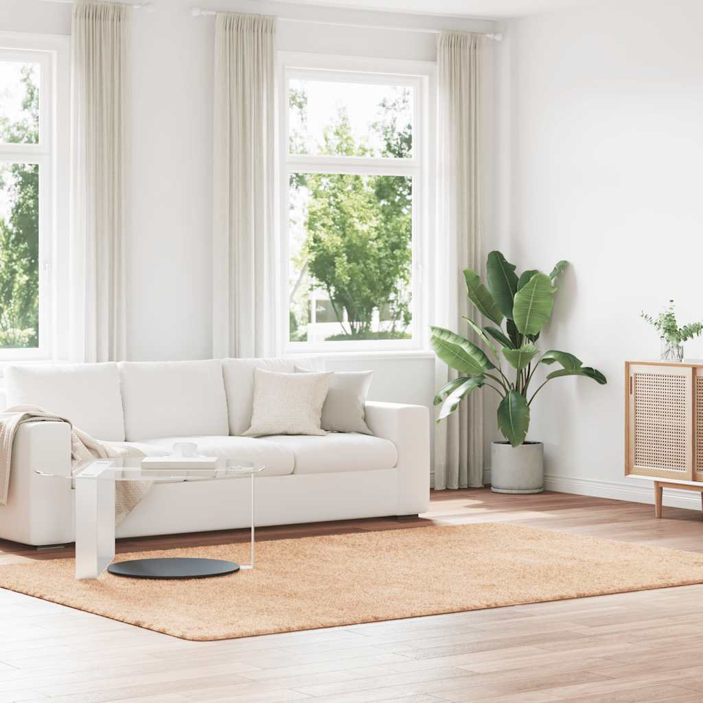 Шаги килим с дълъг косъм, NAVARRA, Бежов, 200x290 см, полиестер