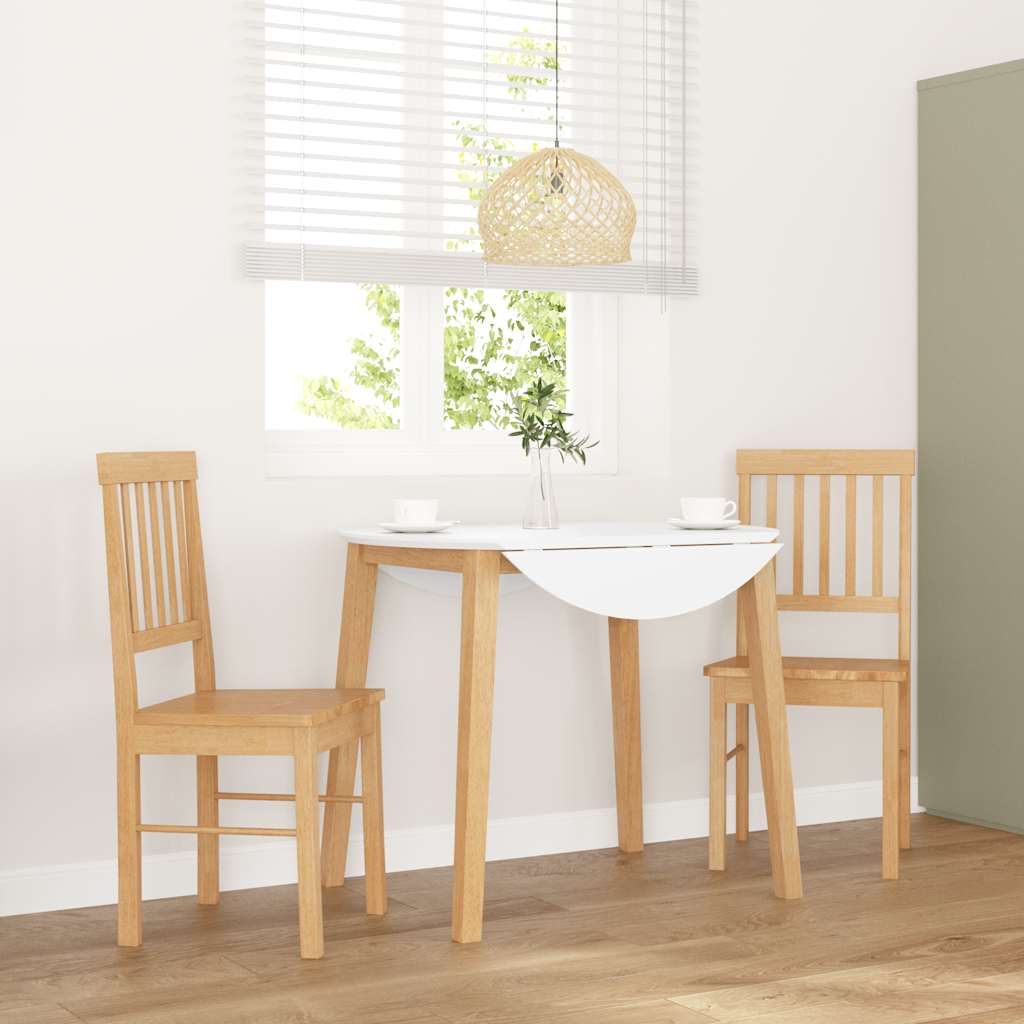 трапезни столове 2 бр. масивна дървесина гума