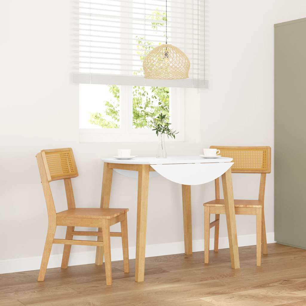 трапезни столове 2 бр. масивна дървесина гума