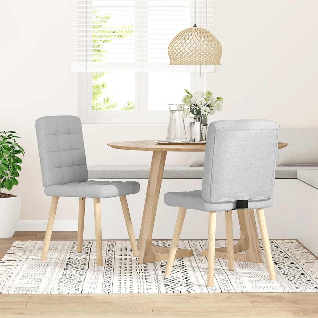 Трапезни столове 2 бр Cloud сив плат Трапезни столове 2 бр Cloud сив плат