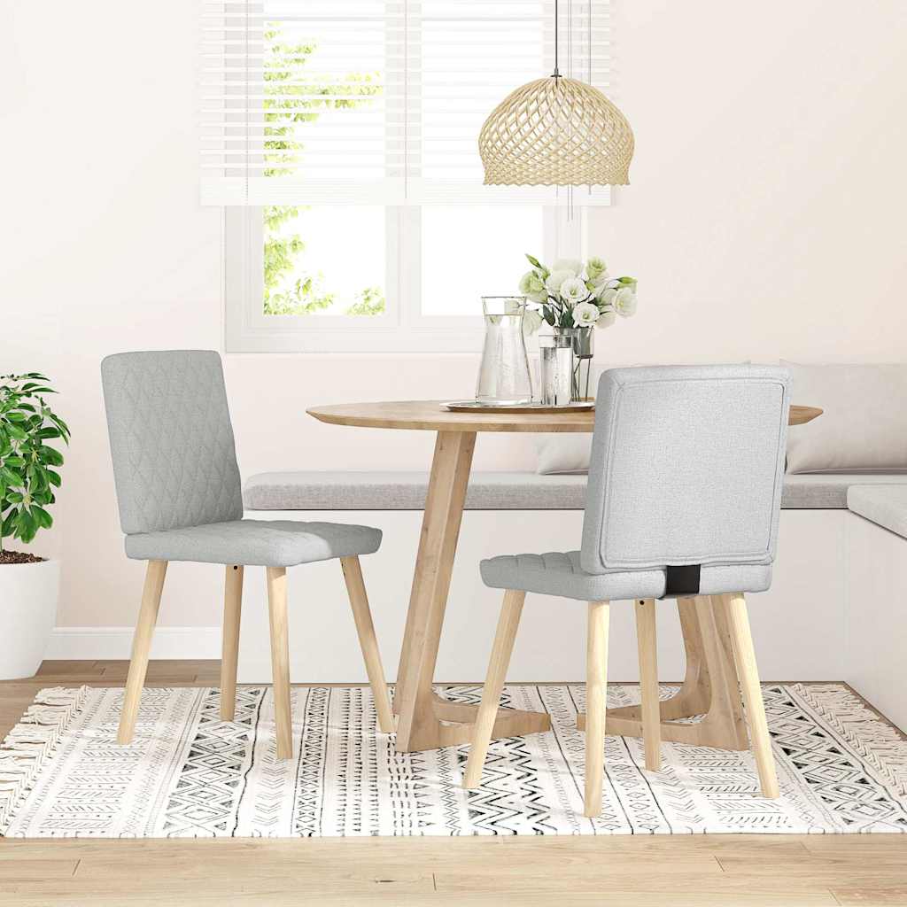 Трапезни столове 2 бр Cloud сив плат