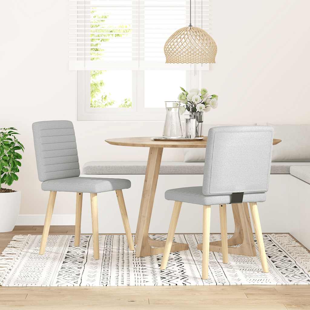 Трапезни столове 2 бр Cloud сив плат