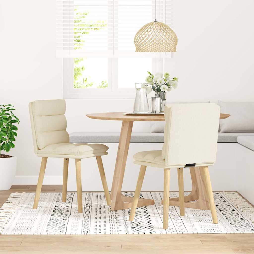 Трапезни столове, 2 бр, лен Трапезни столове, 2 бр, лен