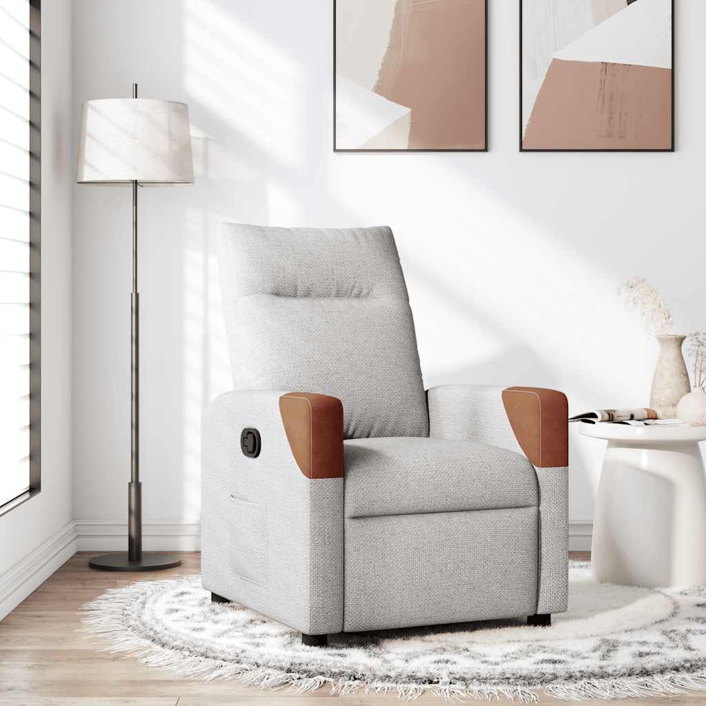 Recliner Chair Cloud Grey Fabric