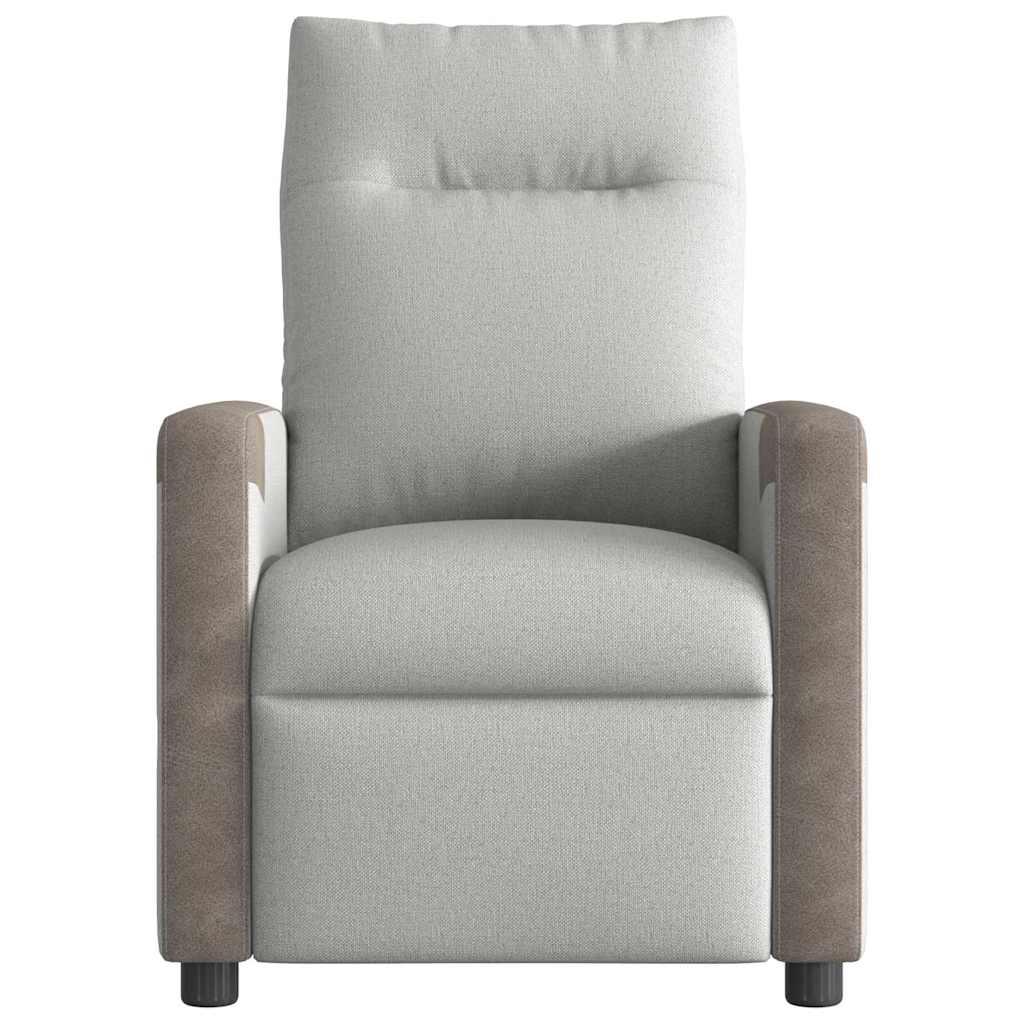 Recliner Chair Cloud Grey Fabric Recliner Chair Cloud Grey Fabric