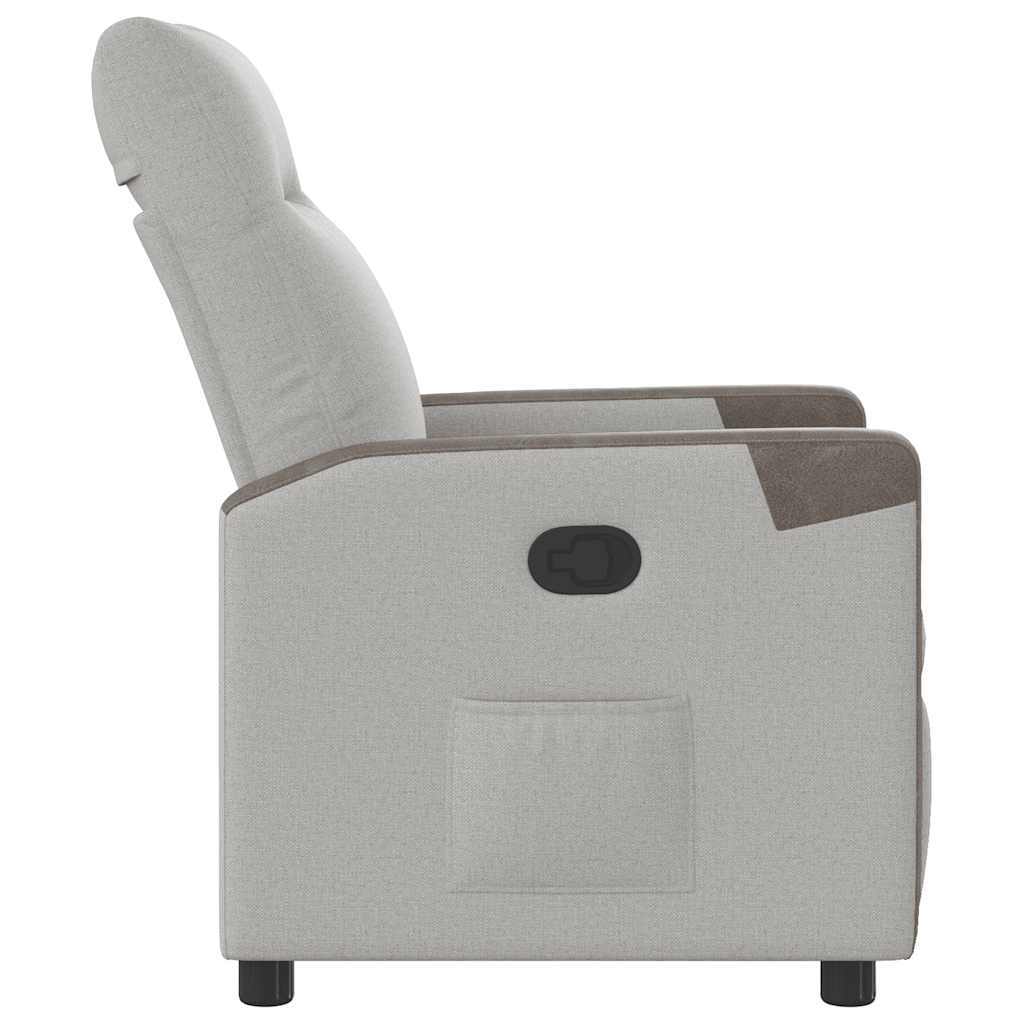 Recliner Chair Cloud Grey Fabric Recliner Chair Cloud Grey Fabric
