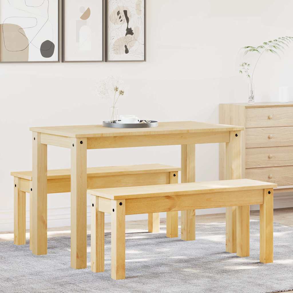 Трапезен комплект от 3 части Panama, бор масив