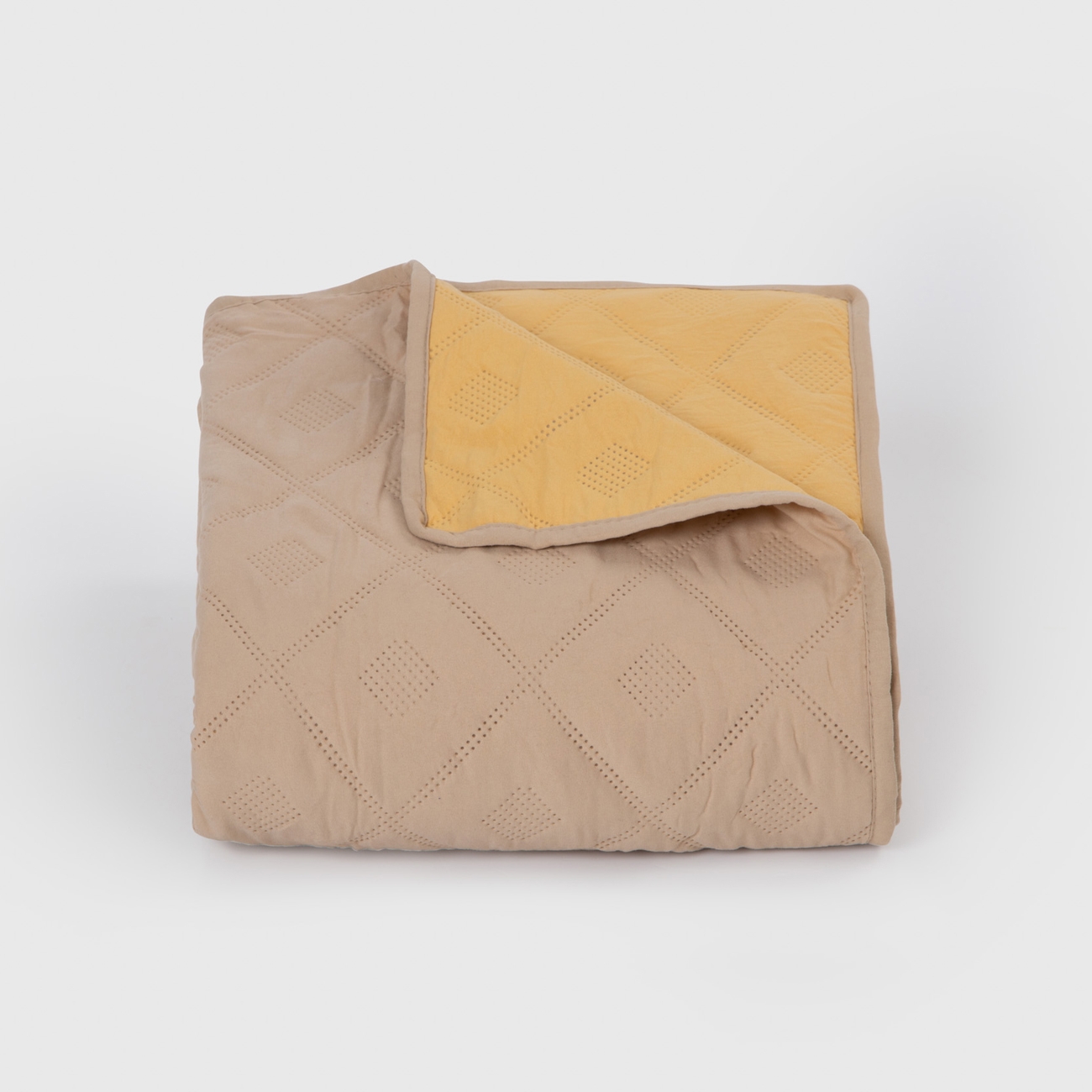 Двулицево Шалте за Спалня 160/220, АРЕНА Бежово и Охра