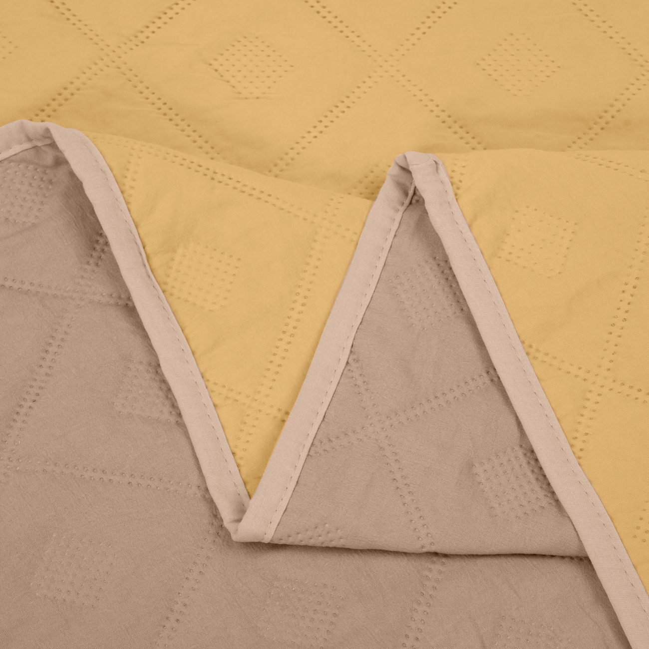 Двулицево Шалте за Спалня 160/220, АРЕНА Бежово и Охра