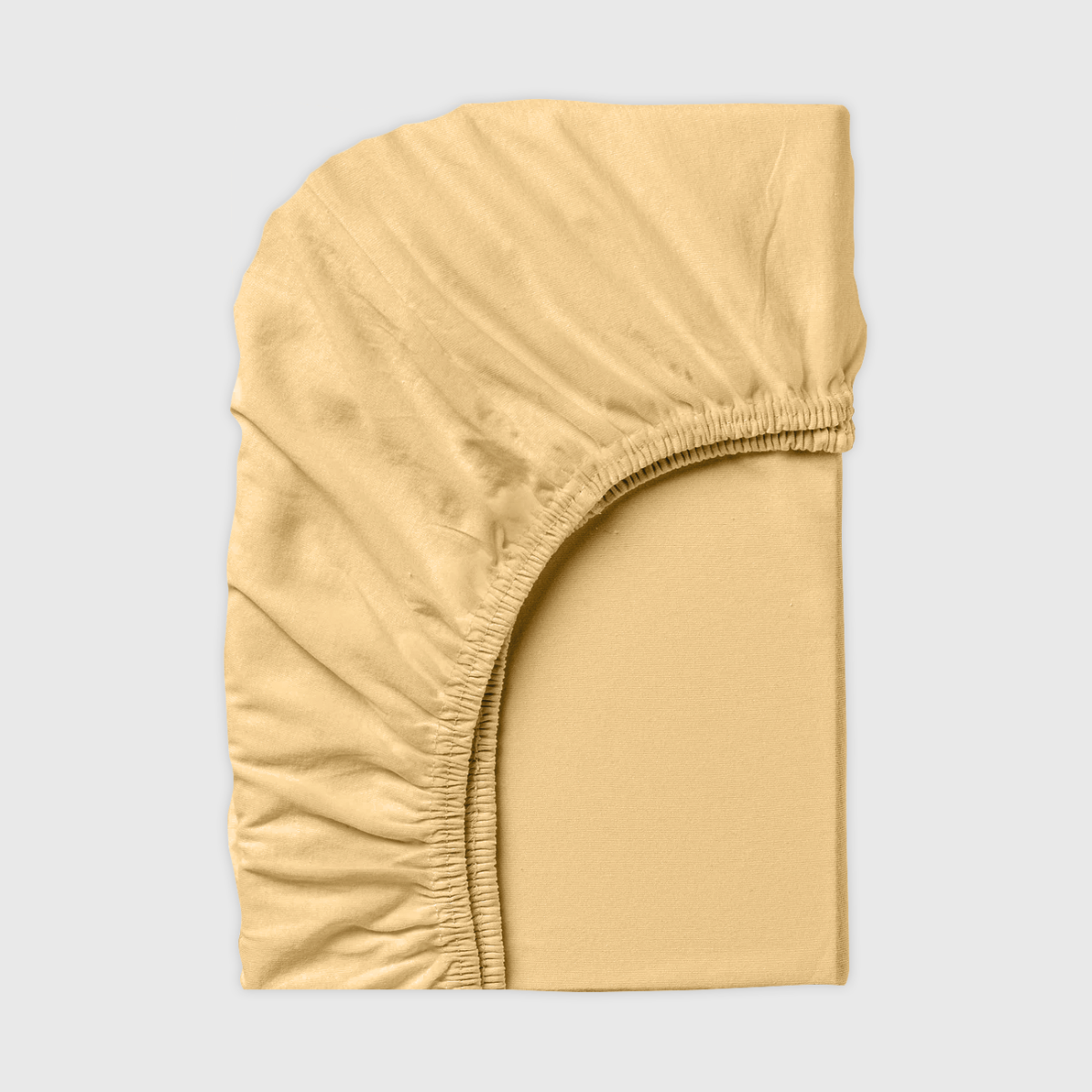 Чаршаф с ластик трико 160/200/25, Жълт