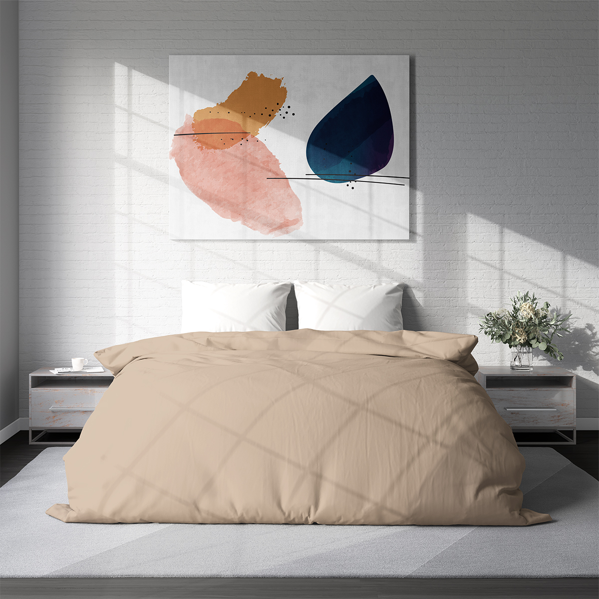 Спален плик за завивка Капучино, 100% Памук Ранфорс, 150/215 см