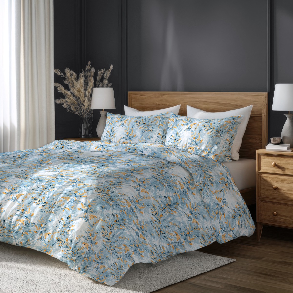 Спален Комплект БЕЗ долен чаршаф ИЙВС, 100% Памук Ранфорс, 3 части